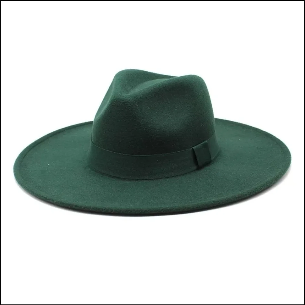 Large Size Wide Brim Unisex Fedora Hat